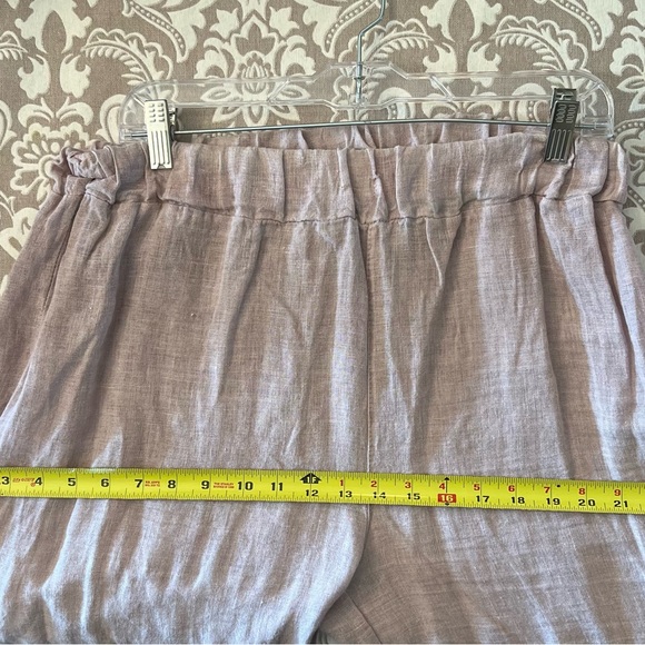Wide leg linen pant, color pale pink, runs L/XL. - Picture 7 of 7